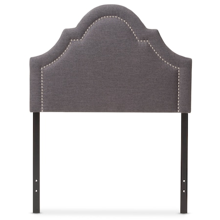 Baxton Studio Rita Modern Dark Grey Upholstered Twin Size Headboard 125-6986